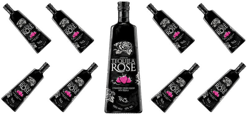 Rose Tequila UV DTF Cup Wrap for 16oz Libbey Can KA-17792