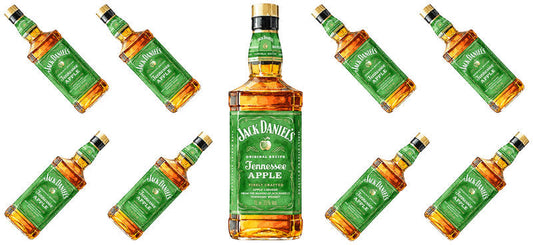 Apple Whiskey UV DTF Cup Wrap for 16oz Libbey Can KA-17799