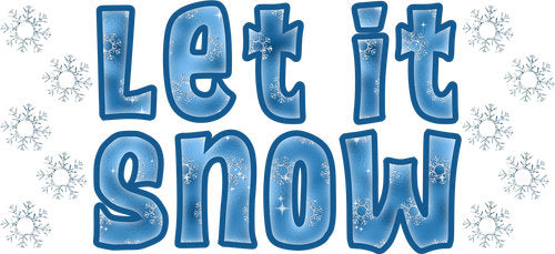Let It Snow UV DTF Cup Wrap for 16oz Libbey Can KA-17814