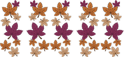 Fall Leaves UV DTF Cup Wrap for 16oz Libbey Can KA-17822