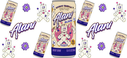 Cream Energy Drink UV DTF Cup Wrap for 16oz Libbey Can KA-17878
