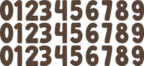 Brown Holiday Numbers UV DTF Cup Wrap for 16oz Libbey Can KA-17951
