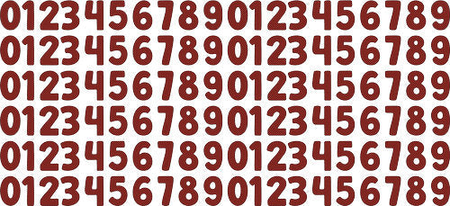 Burgundy Holiday Number Design UV DTF Cup Wrap for 16oz Libbey Can KA-17969