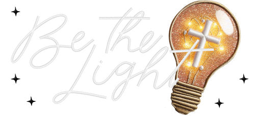 Be the Light Faith UV DTF Cup Wrap for 16oz Libbey Can KA-17983