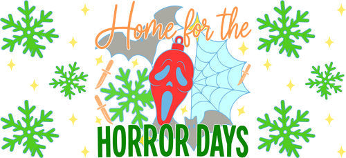 Home for the Horror Days UV DTF Cup Wrap for 16oz Libbey Can KA-18042