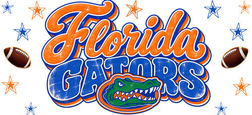Florida Football UV DTF Cup Wrap for 16oz Libbey Can KA-18067