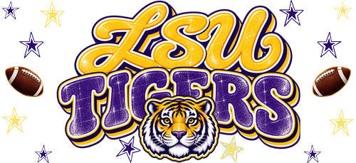 LSU Football UV DTF Cup Wrap for 16oz Libbey Can KA-18069