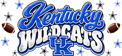 Kentucky Football UV DTF Cup Wrap for 16oz Libbey Can KA-18084