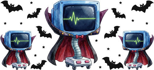 Halloween TV Character UV DTF Cup Wrap for 16oz Libbey Can KA-18216