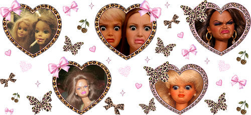 Doll Face Meme UV DTF Cup Wrap for 16oz Libbey Can KA-18893