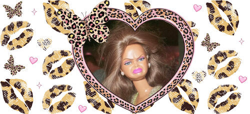 Doll Face Meme UV DTF Cup Wrap for 16oz Libbey Can KA-18911