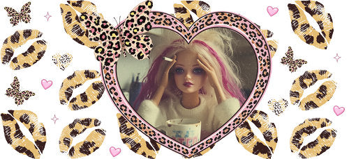 Doll Face Meme UV DTF Cup Wrap for 16oz Libbey Can KA-18912