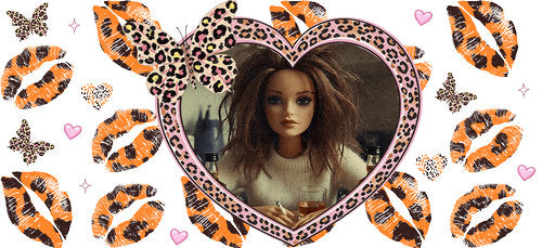 Doll Face Meme UV DTF Cup Wrap for 16oz Libbey Can KA-18915
