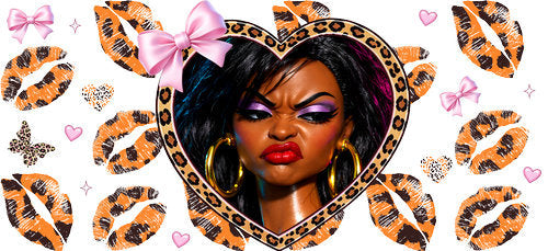Doll Face Meme UV DTF Cup Wrap for 16oz Libbey Can KA-18916