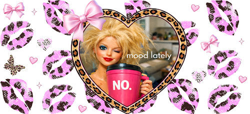 Doll Face Meme UV DTF Cup Wrap for 16oz Libbey Can KA-18922