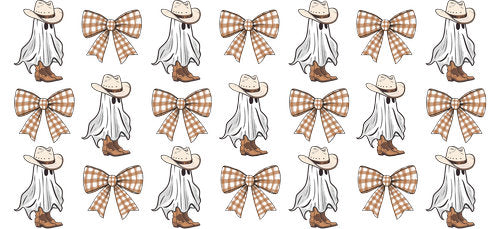 Cowboy Ghost UV DTF Cup Wrap for 16oz Libbey Can KA-19360
