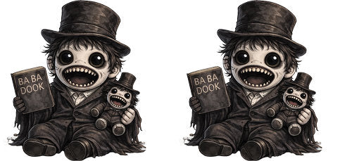Horror Boy Black Hat UV DTF Cup Wrap for 16oz Libbey Can KA-19435