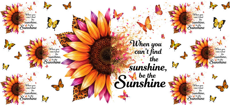 orange sunflower sunshine cup wrap for libbey