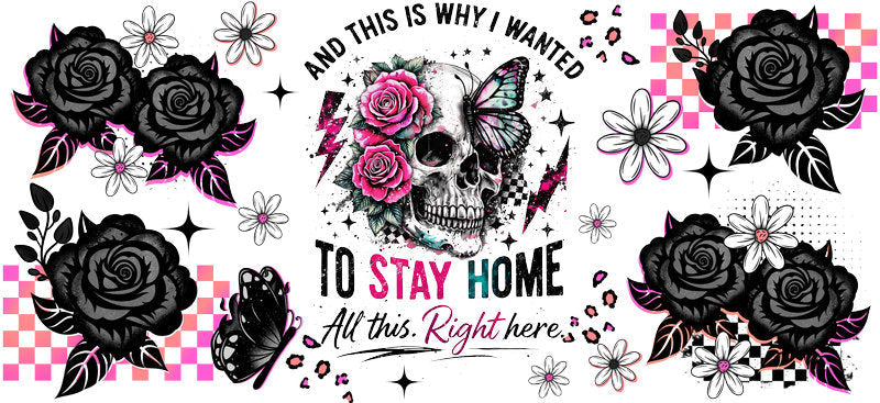 stay home introvert cup wrap for 16oz glass