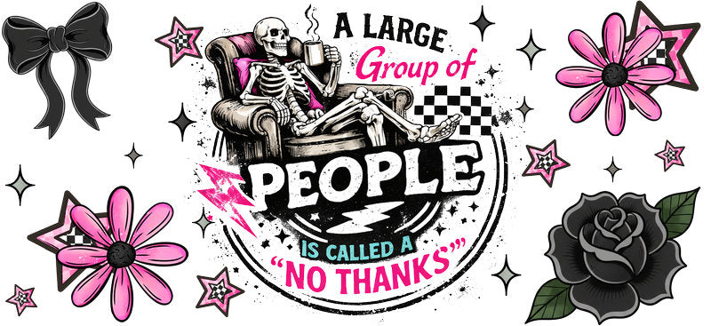 large group of people funny cup wrap decal