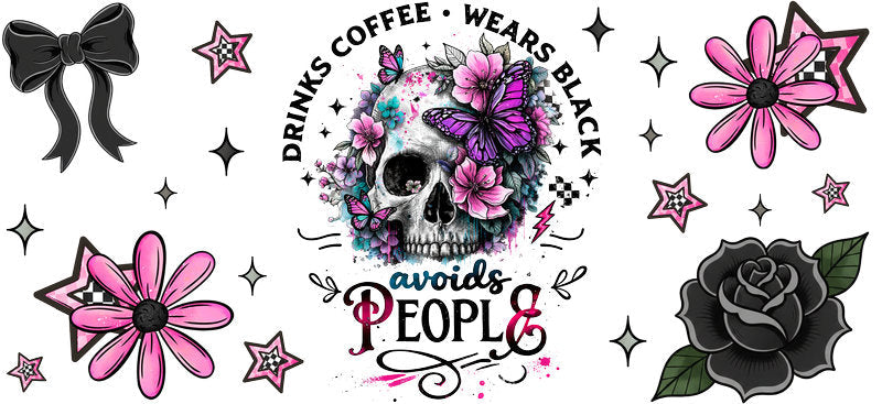 coffee people sarcastic tumbler wrap