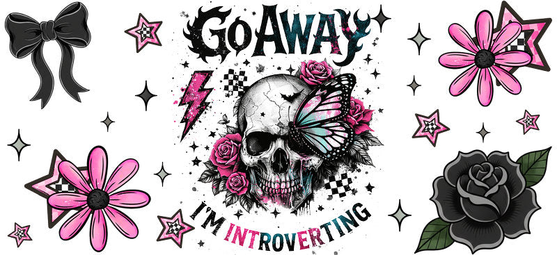 go away funny tumbler wrap for libbey