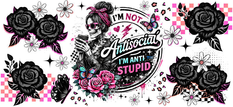 Antisocial I’m Not Stupid Cup Wrap | Wrap KA-5721