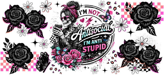 Antisocial I’m Not Stupid Cup Wrap | Wrap KA-5721