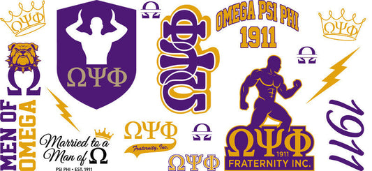 Omega Psi Phi vintage wrap KA-5823