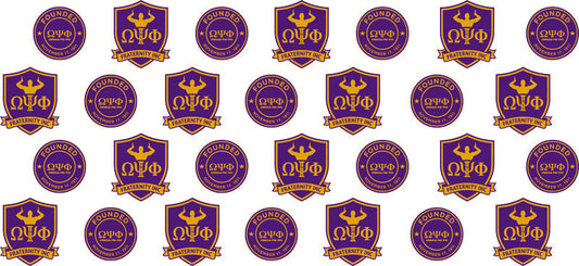 Omega Psi Phi round logo wrap KA-5825