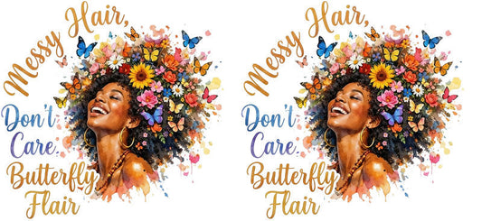natural curls uv dtf tumbler wrap ka-5838