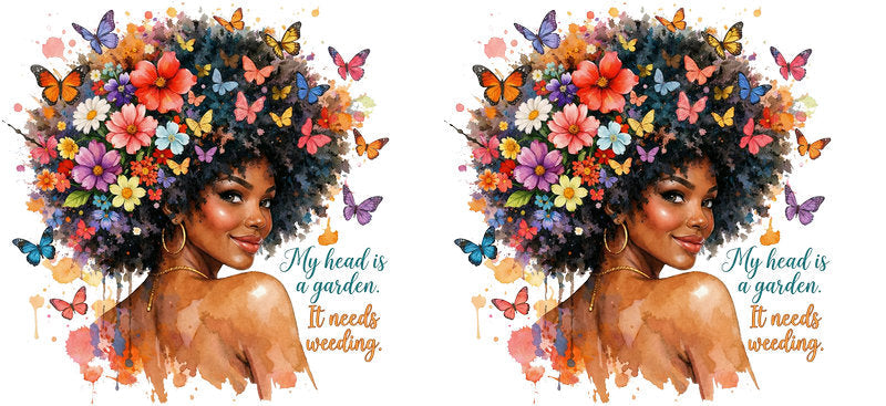 self love afro queen uv dtf wrap ka-5839