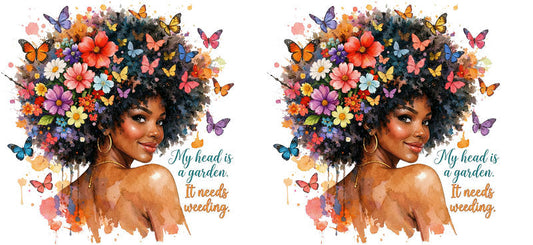 self love afro queen uv dtf wrap ka-5839