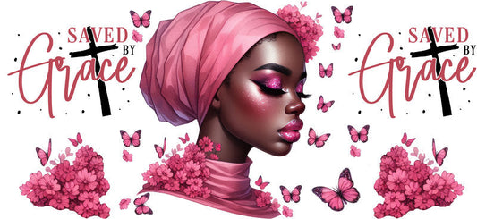grateful afro beauty uv dtf wrap ka-5869