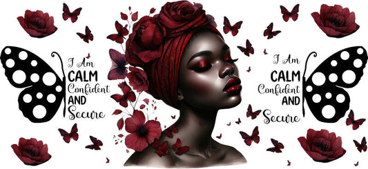 butterfly afro girl uv dtf wrap ka-5870