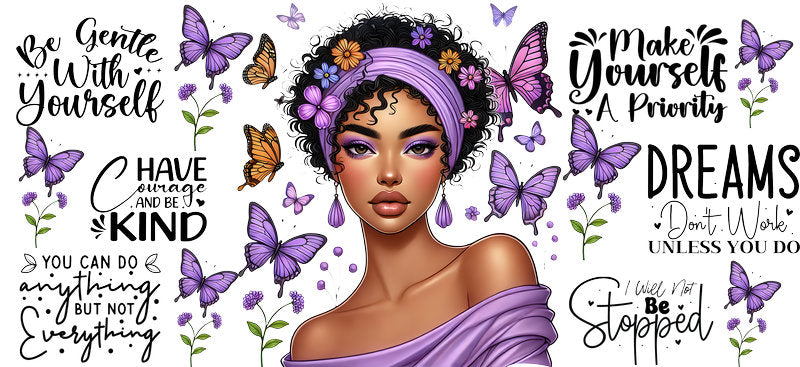 purple faith queen uv dtf wrap ka-5891