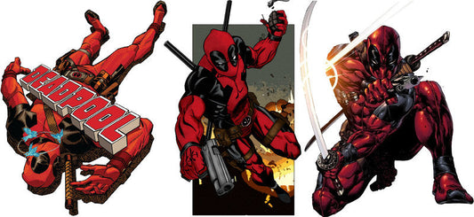 Deadpool heavy action comic UV DTF glass cup wrap KA-5945