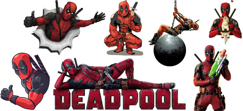Deadpool bomb comic UV DTF Libbey glass wrap KA-5953