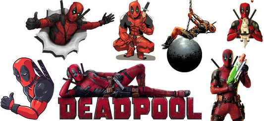 Deadpool bomb comic UV DTF Libbey glass wrap KA-5953