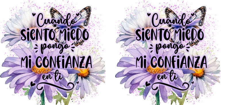 Confianza mariposa UV DTF Libbey cup wrap sticker KA-5981