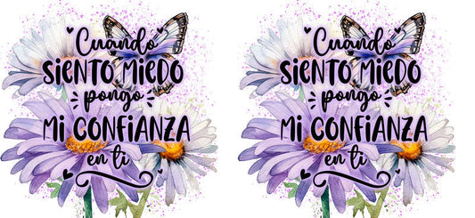 Confianza mariposa UV DTF Libbey cup wrap sticker KA-5981
