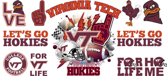 Virginia Tech Hokies College Football Cup Wrap for Tumblers KA-6021
