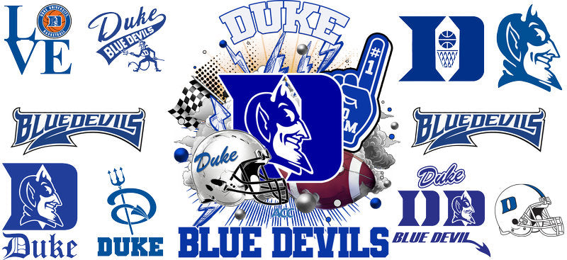 Duke Blue Devils College Football UV DTF Cup Decal KA-6027
