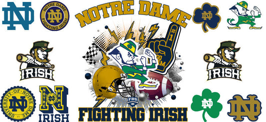 Notre Dame Fighting Irish NCAA Football Cup Wrap Decal KA-6034