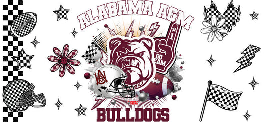 Alabama A&M Bulldogs Football UV DTF Cup Wrap KA-6038