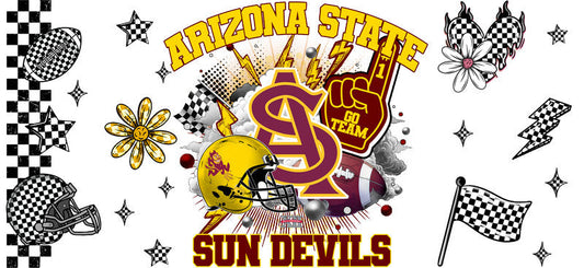 Arizona State Sun Devils NCAA Football UV DTF Cup Wrap KA-6043