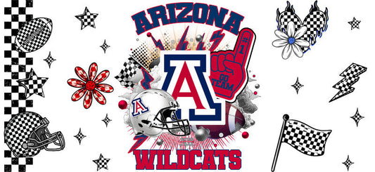 Arizona Wildcats College Football Libbey Glass Decal KA-6044