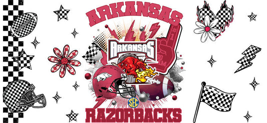 Arkansas Razorbacks Football Tumbler Wrap for Libbey KA-6045