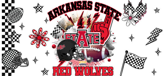 Arkansas State Red Wolves NCAA Football UV DTF Sticker KA-6046