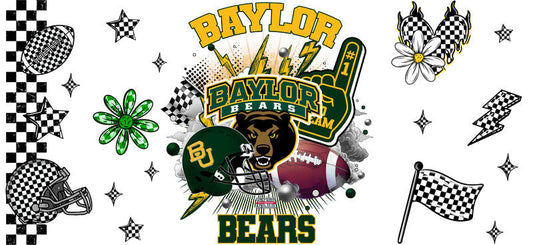 Baylor Bears Football UV DTF Tumbler Cup Wrap KA-6050
